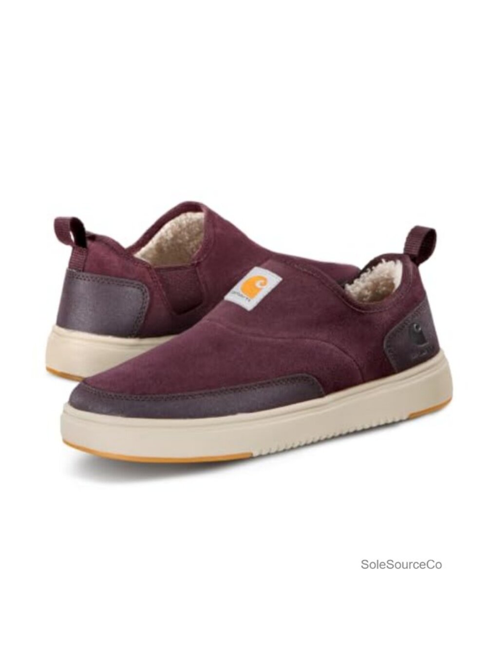 Women's Suede Leather Lined Slip-on Slippers Slip Resistant Soft Toe Pull-On
